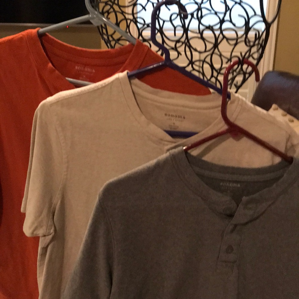 Lot of three men’s shirts.